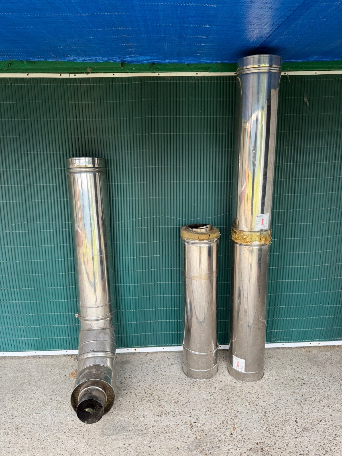 ISOTIP dubbelwandige buis (Ø153 mm), Ophalen, Zo goed als nieuw, Inox, Overige typen