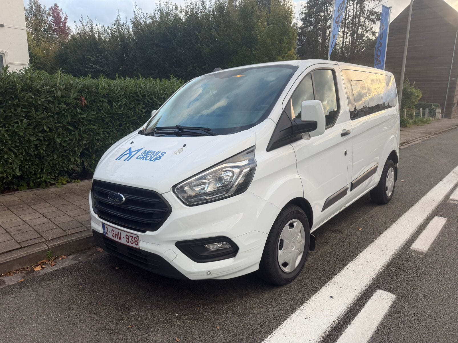 Ford Custom 2.0TDCI Airco 9Zitplaats 2023 66.000km, Auto's, Voorwielaandrijving, Dealer onderhouden, 1995 cc, Euro 6
