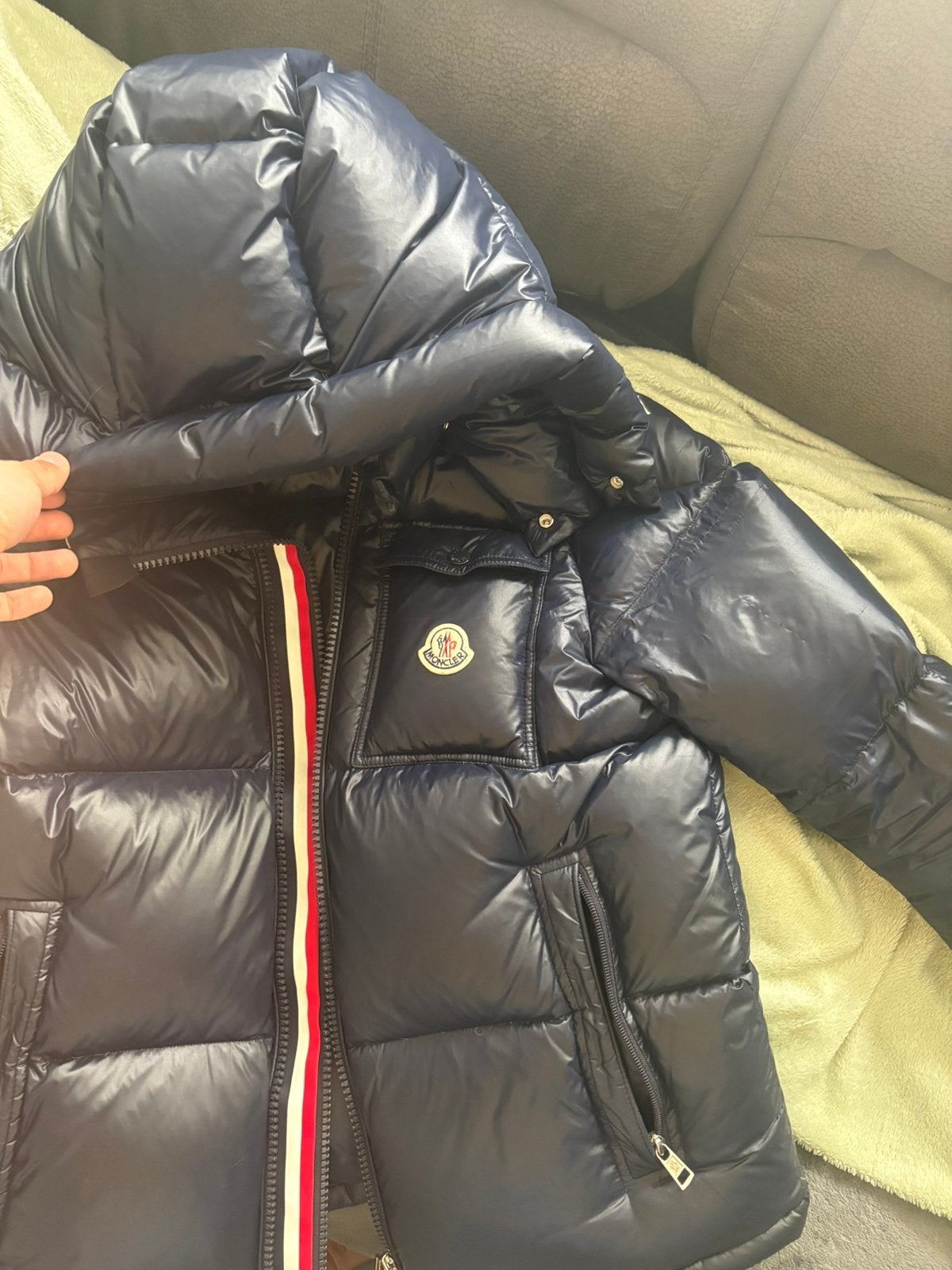 Moncler jas, Ophalen, Gedragen, Maat 46 (S) of kleiner