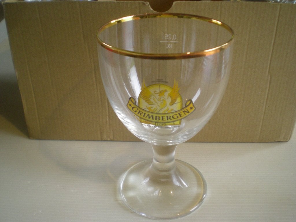 6 Grimbergen glazen 25 cl, Verzamelen, Ophalen, Nieuw