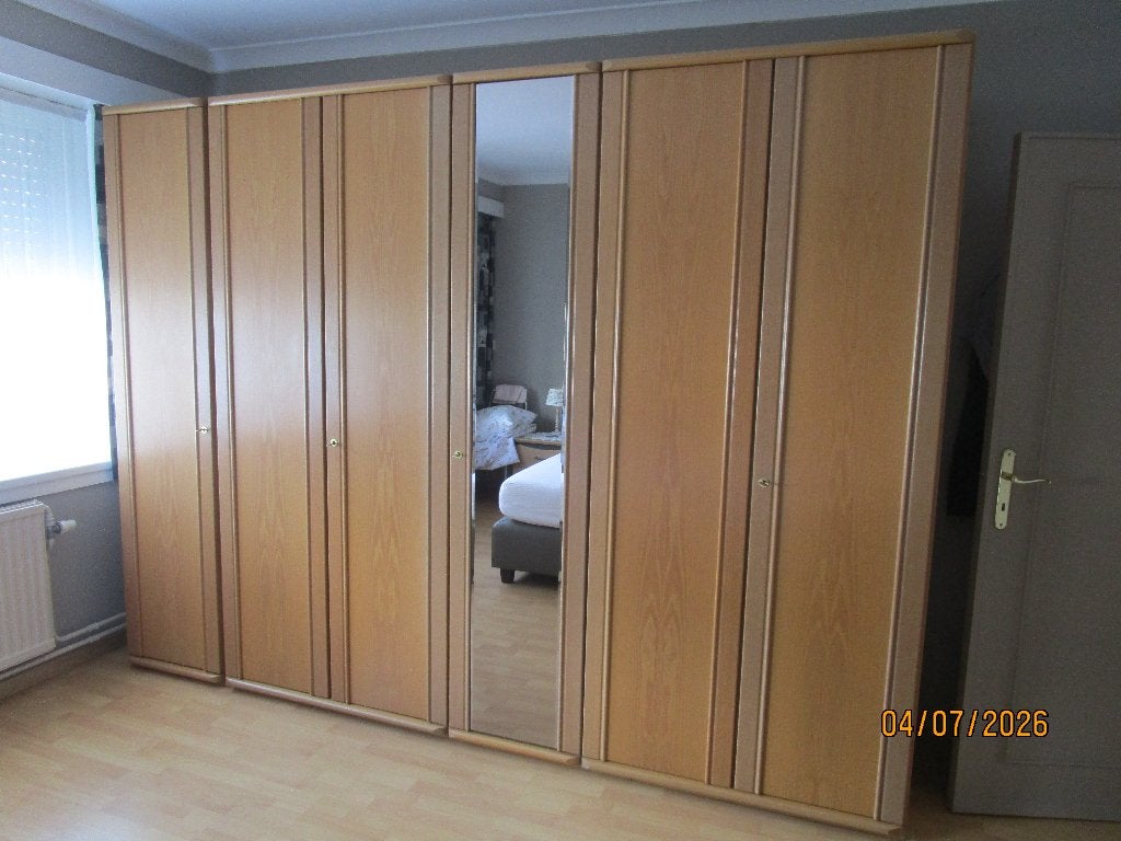 6-deurs kleerkast, Ophalen, 200 cm of meer, 200 cm of meer, Overige houtsoorten