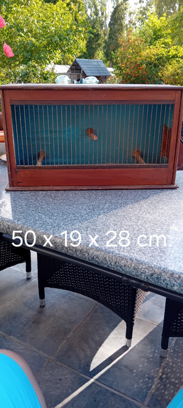 Oud, brocante vogelkooitje., Ophalen of Verzenden