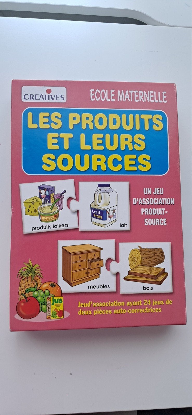 Français éducatif, Jeu éducatif, Les produits et leurs sourc, Enlèvement ou Envoi