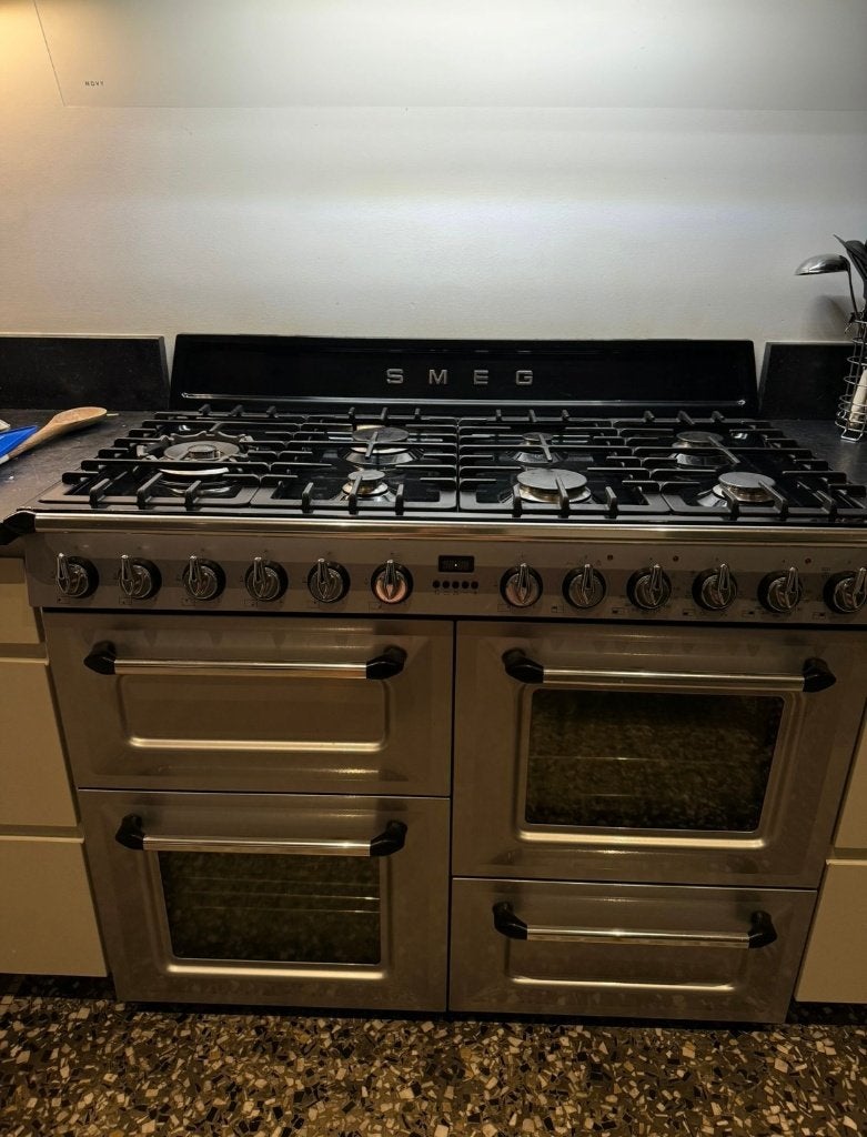 SMEG fornuis (gas) te koop, Electroménager, Gaz, Comme neuf, 5 zones de cuisson ou plus, Autoportant