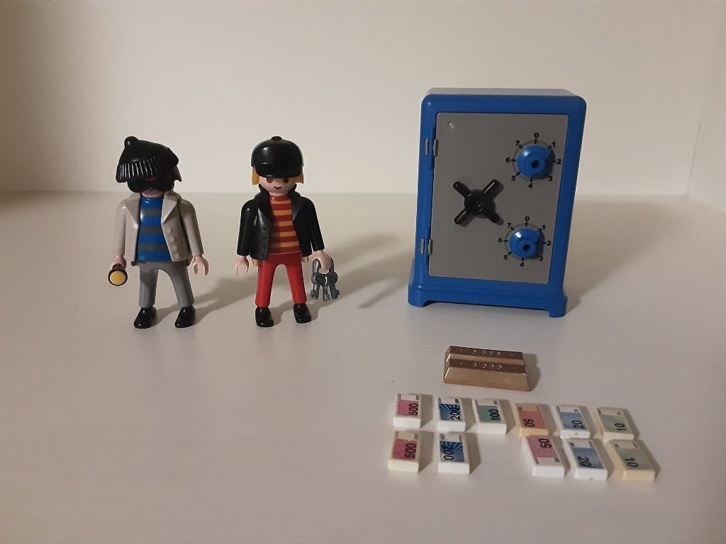 Les braqueurs de banque et le coffre-fort PlayMobil, Enfants & Bébés, Jouets | Playmobil, Comme neuf, Kit complet, Enlèvement ou Envoi