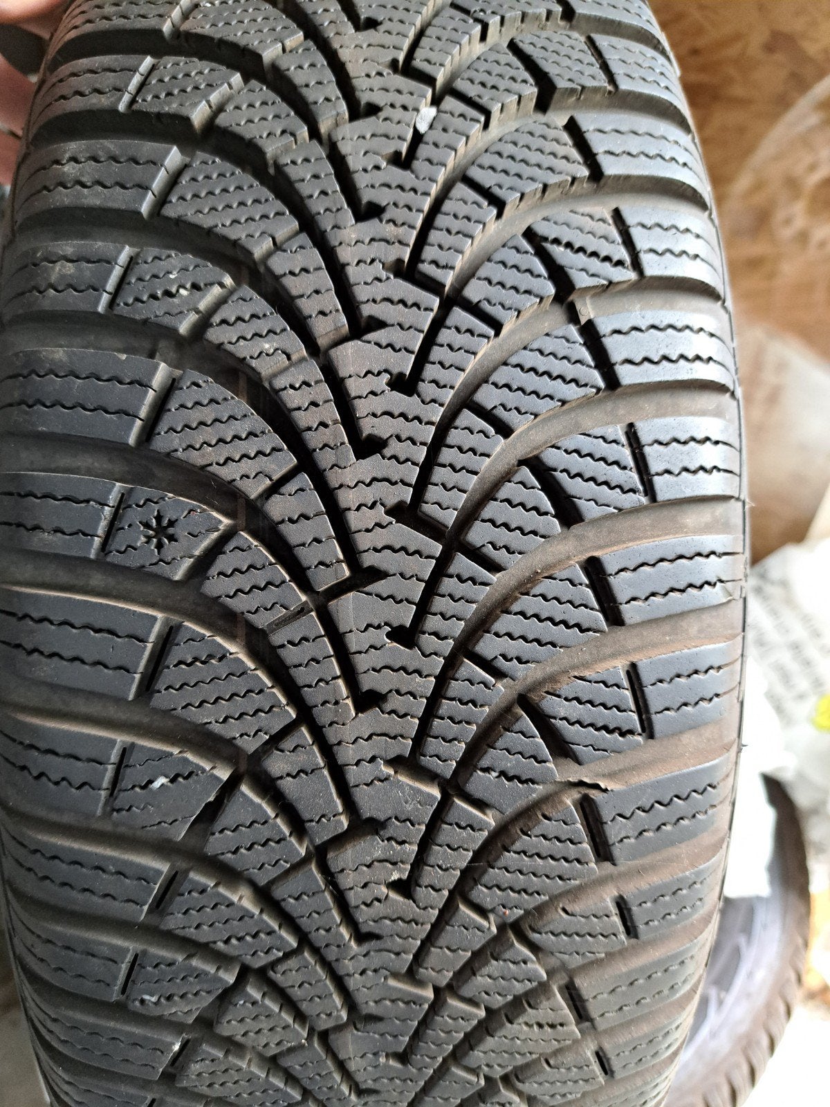 4 winterbanden 205 55R16 met velgen, Enlèvement, Pneus hiver