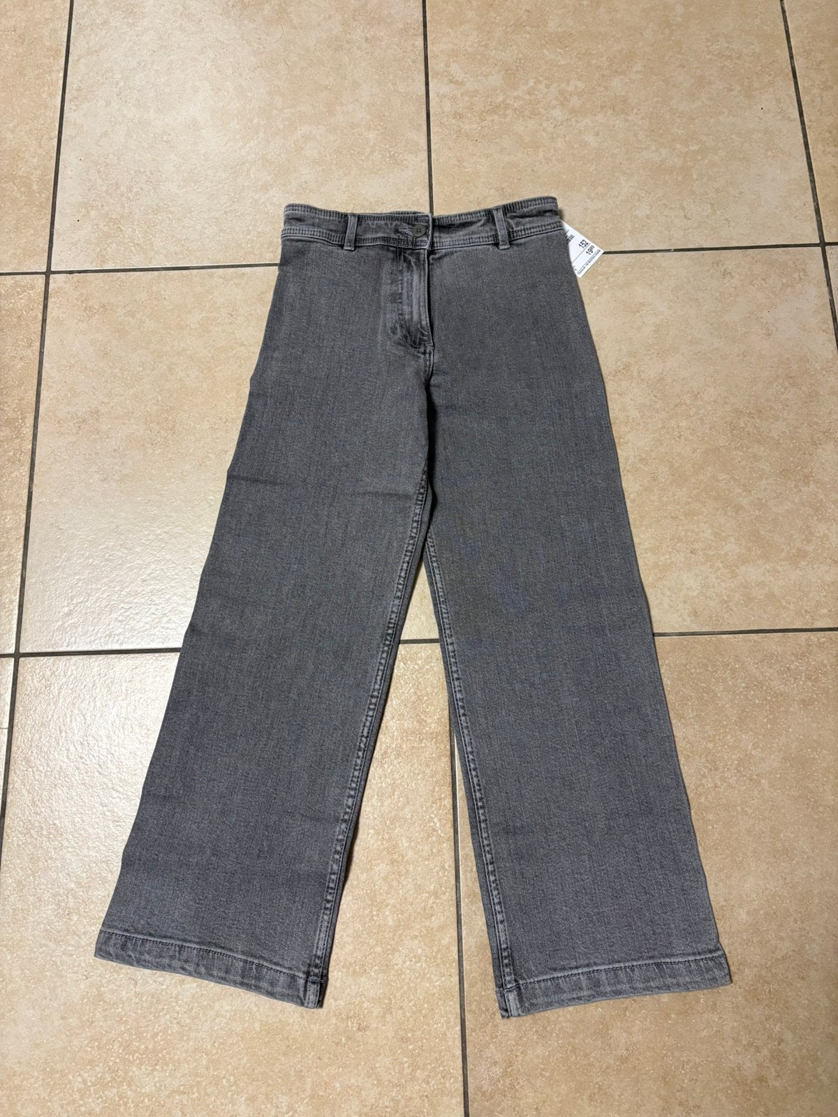 Grijze jeansbroek maat 152 ( besties/jbc), Ophalen of Verzenden, Nieuw, Meisje, Broek