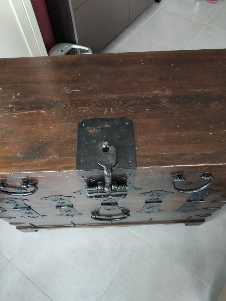 Coffre en bois asiatique ancien / Bandaji traditionnell, 50 – 75, Enlèvement, Utilisé, Moins de 50 cm
