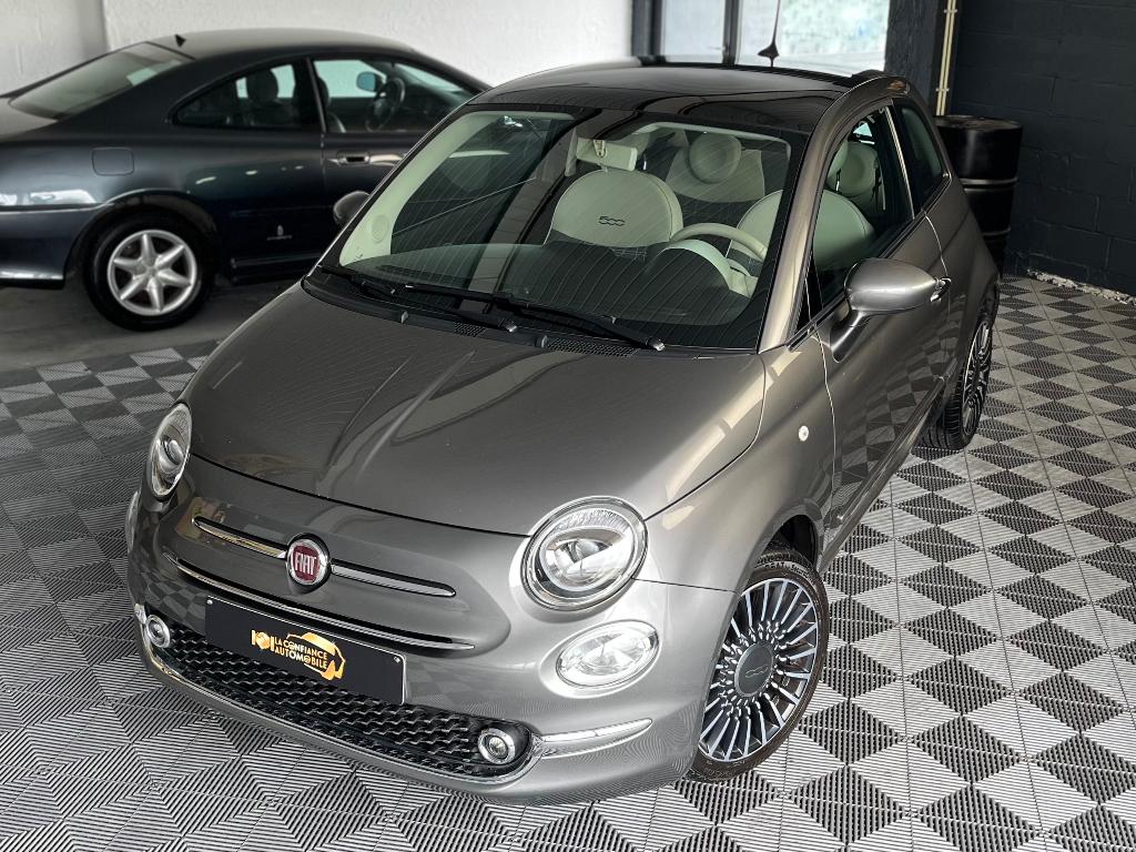 Fiat 500 1.2i Lounge 1er Propriétaire Garantie 12 mois, 1242 cm³, Argent ou Gris, Achat, Euro 6