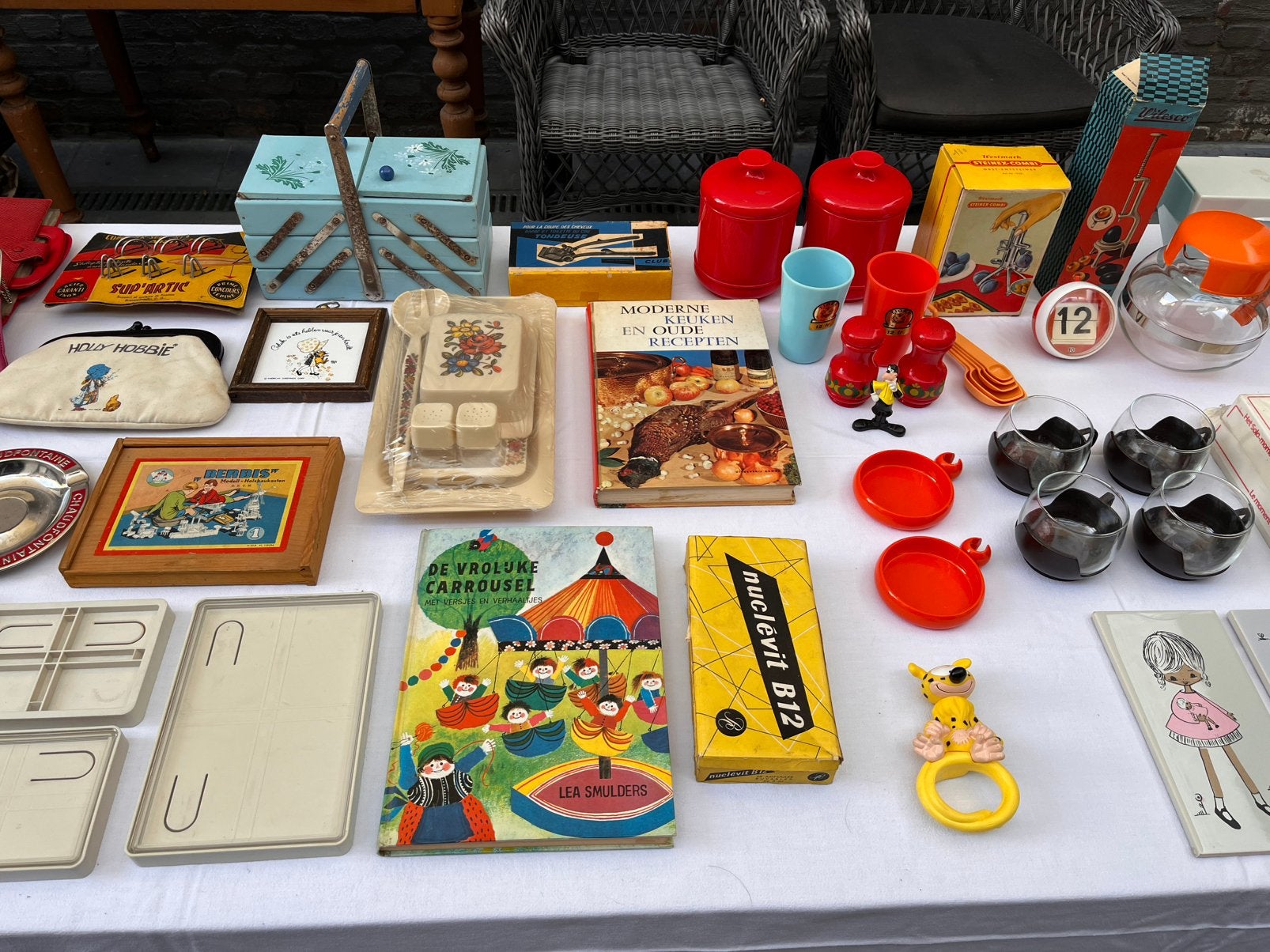 Lot vintage spullen, Ophalen