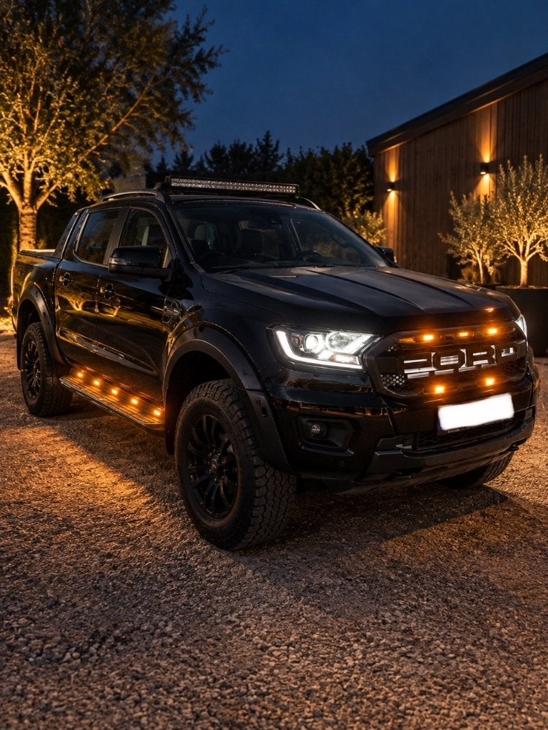 Ford Ranger 2.0 BiT Wildtrak 2022 - Veel opties!, Autos, Euro 6, Carnet d'entretien, Noir, 5 portes