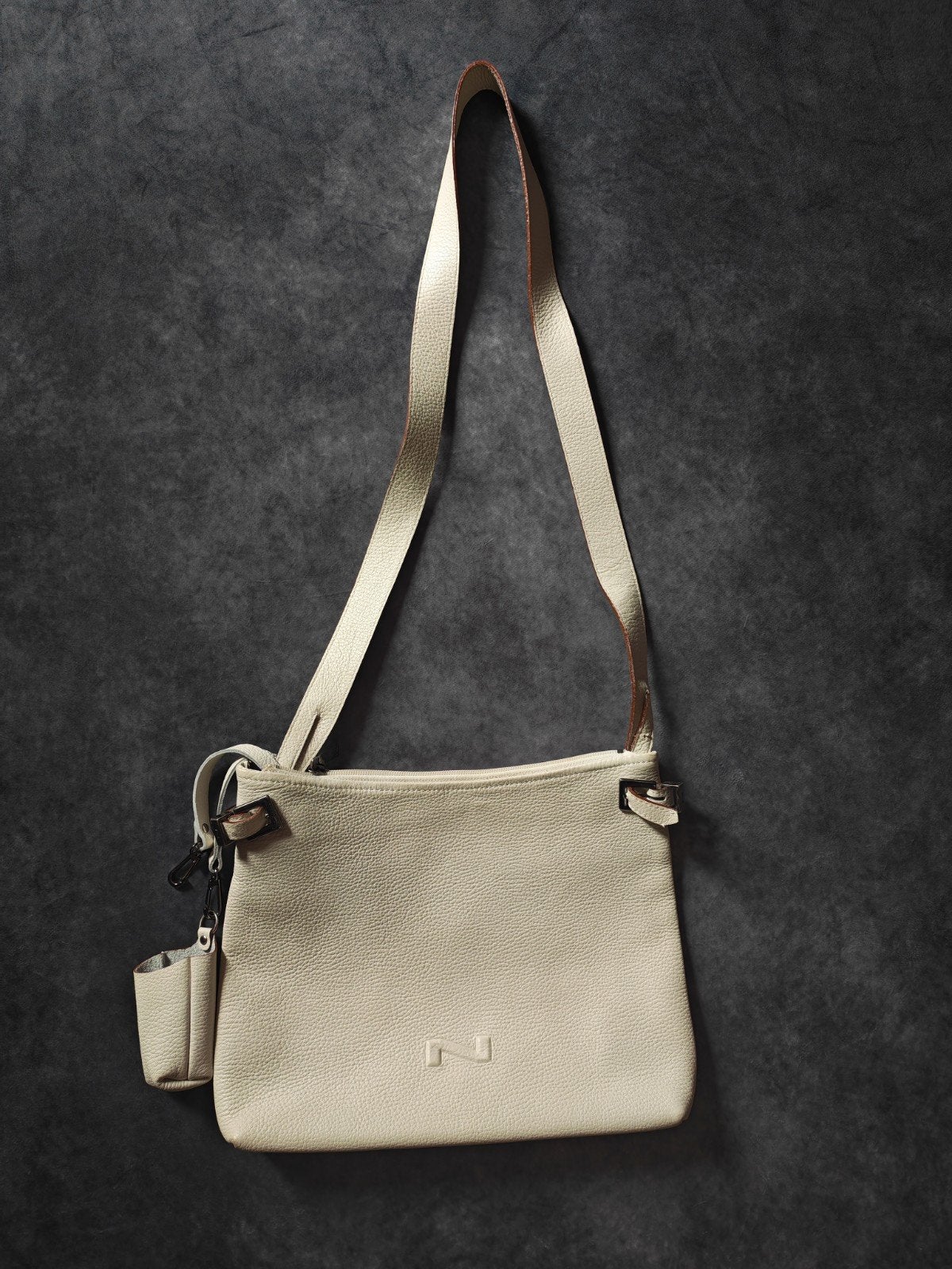 Sac à main en cuir NATHAN, Bijoux, Sacs & Beauté, Enlèvement, Comme neuf, Cuir