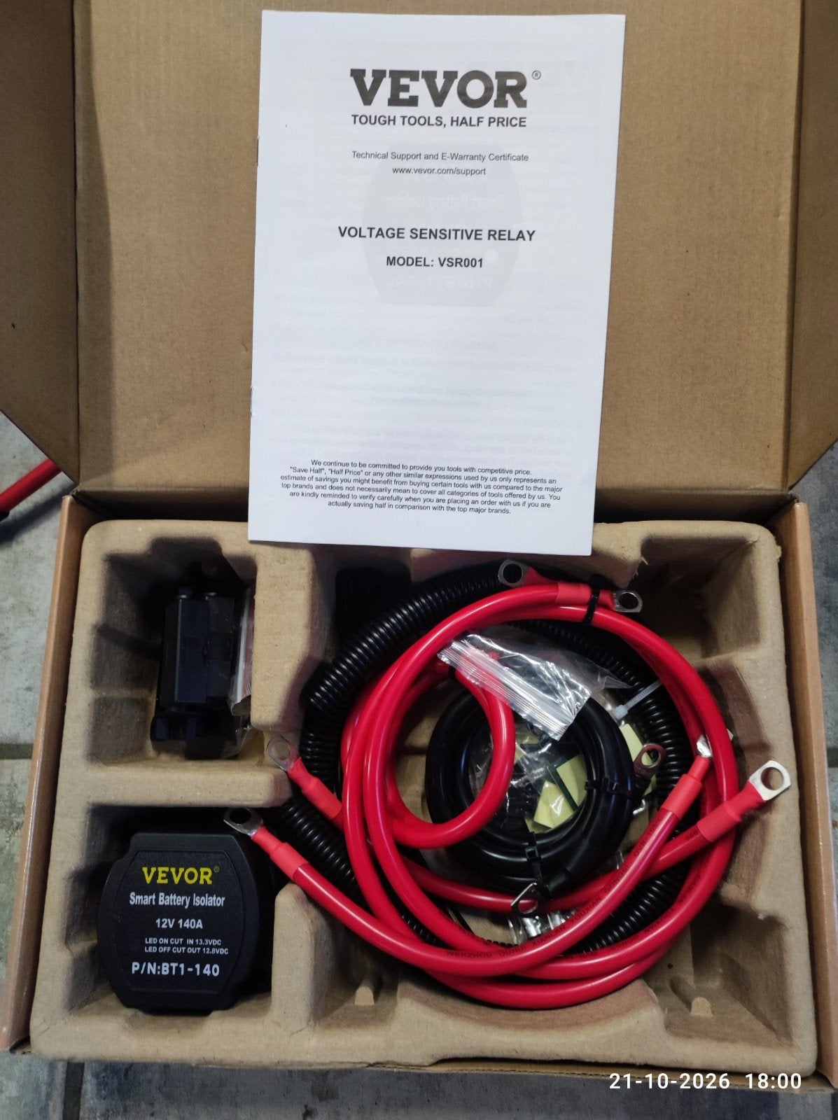batterijisolator., Auto-onderdelen
