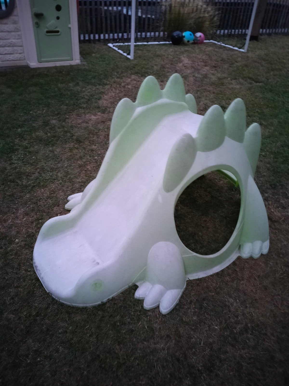 glijbaan dino, Ophalen, Glijbaan