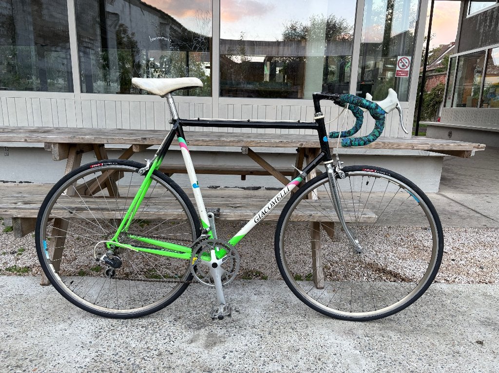 Vintage Giacomelli racefiets – Shimano Exage 300EX, 28 inch, Gebruikt, 10 tot 15 versnellingen, Velgrem