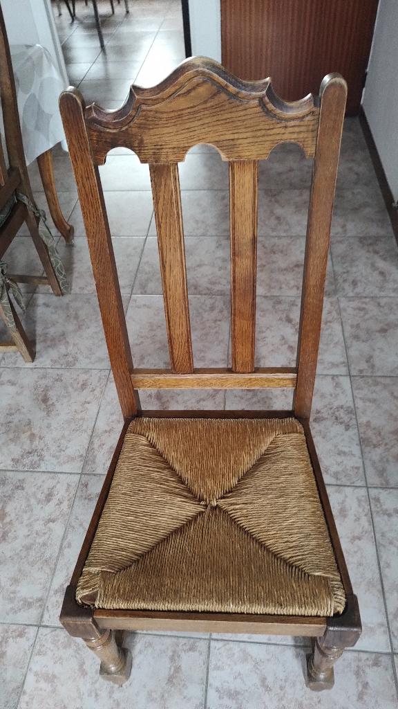 rieten stoelen, Ophalen, Gebruikt, Bruin, Riet of Rotan