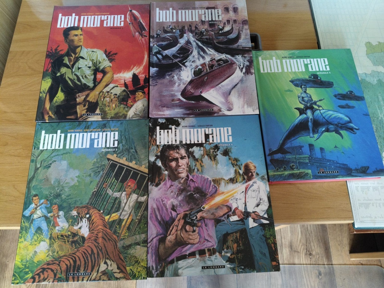 5 Strips van Bob Morgane,franstalig, Ophalen, Zo goed als nieuw