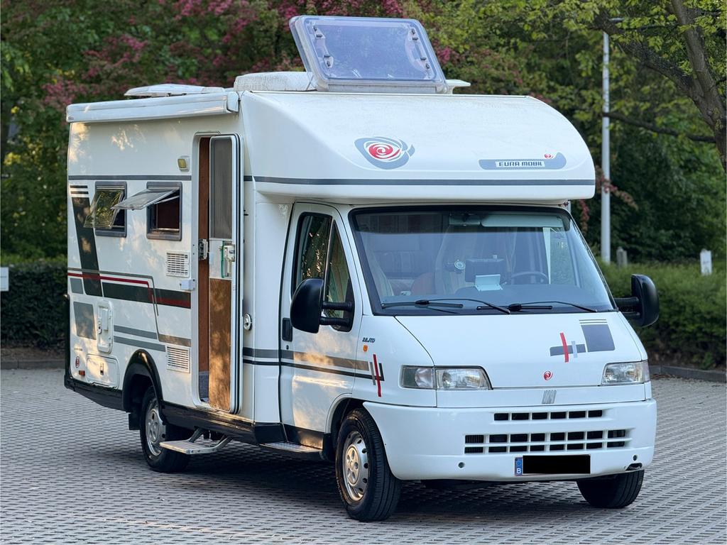 FIAT DUCATO  2.8JTD– CAMPING-CAR Eura Mobil – 4 PLACES !, 6 à 7 mètres, Caméra de recul, Fiat, Boîte manuelle