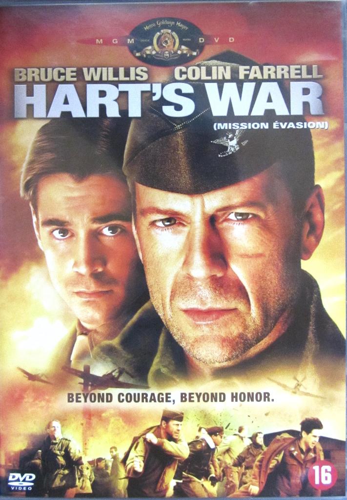 DVD OORLOG- HART'S WAR (BRUCE WILLIS, COLIN FARREL), Alle leeftijden, Ophalen of Verzenden, Zo goed als nieuw, Oorlog