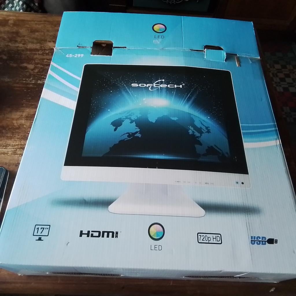 Softech tv of monitor led 17 inch nieuw, Ophalen, LED