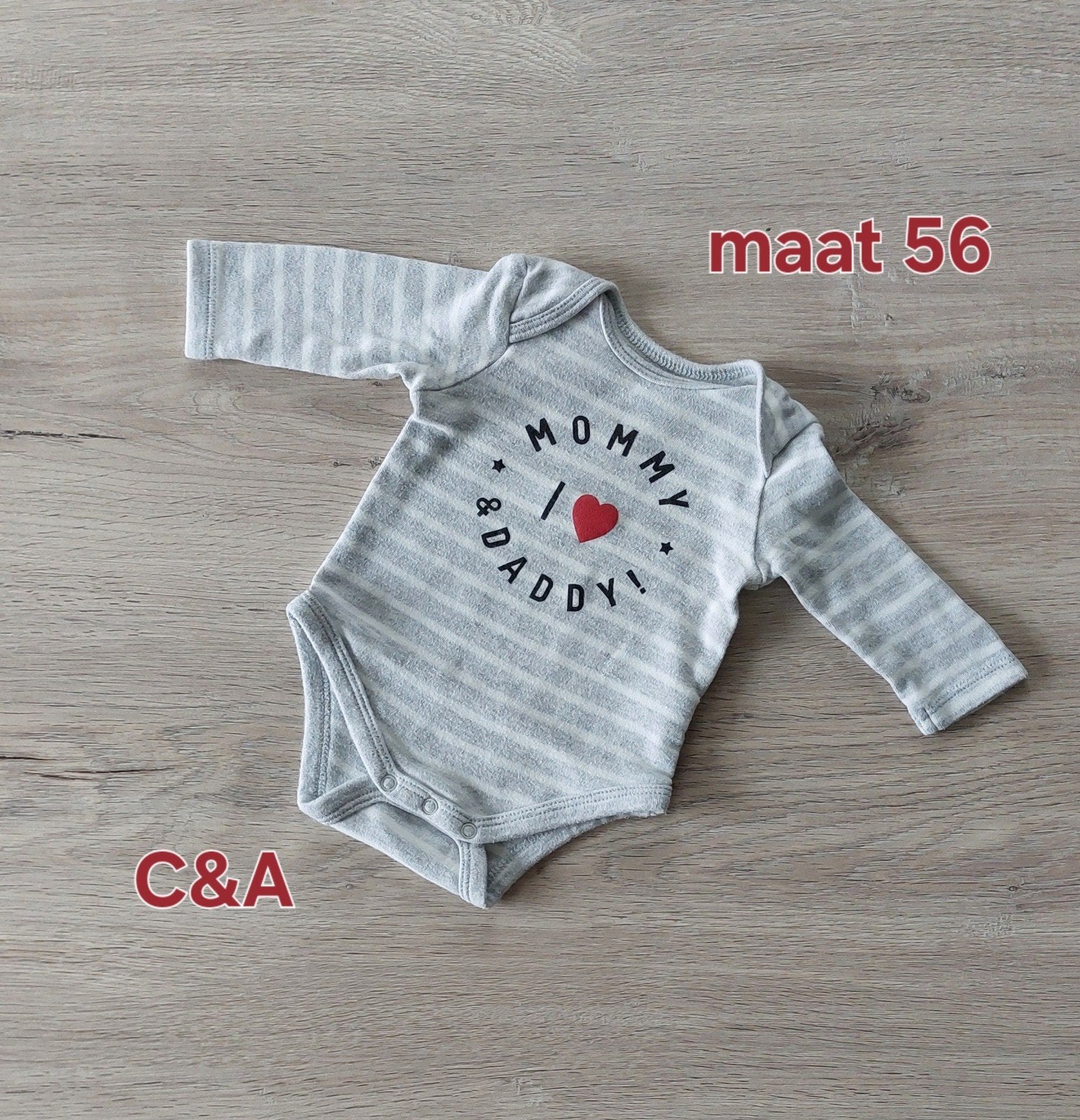 Body maat 56 (I <3 mommy & daddy), Enfants & Bébés, Vêtements de bébé | Taille 56, Enlèvement