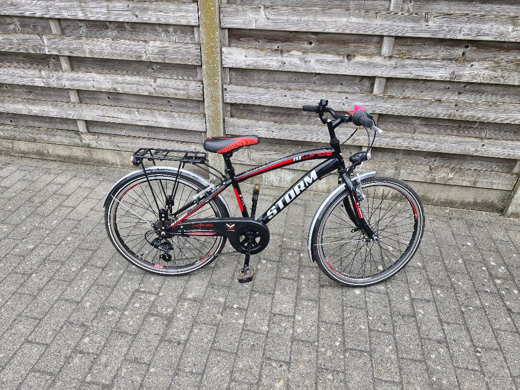 Kinderfiets nette 22 inch met 6 shimano versnellingen, Ophalen, 20 inch of meer, Gebruikt, Velgrem