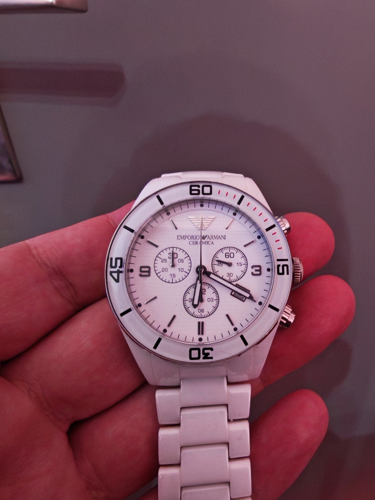 Emporio Armani witte keramische horloge, Bijoux, Sacs & Beauté, Montres | Femmes, Montre-bracelet, Autres marques, Enlèvement ou Envoi