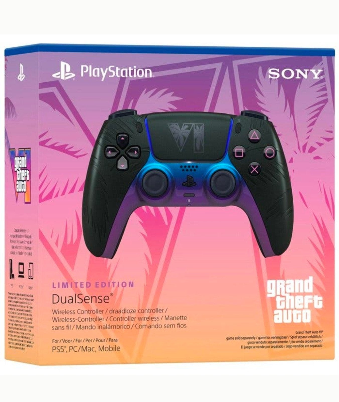 Pré commande manettes PS5 noire  et ou blanche GTA6 édition, Enlèvement ou Envoi, PlayStation 5, Autres manettes, Neuf