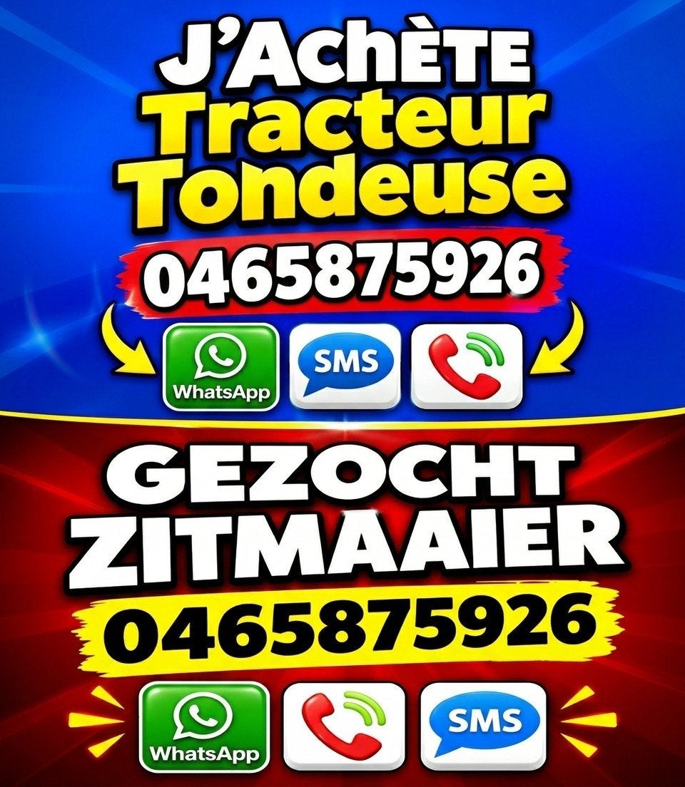 GEZOCHT Zitmaaier - Snel Ophalen - Cash Aankoop, Ophalen, Elektrische starter