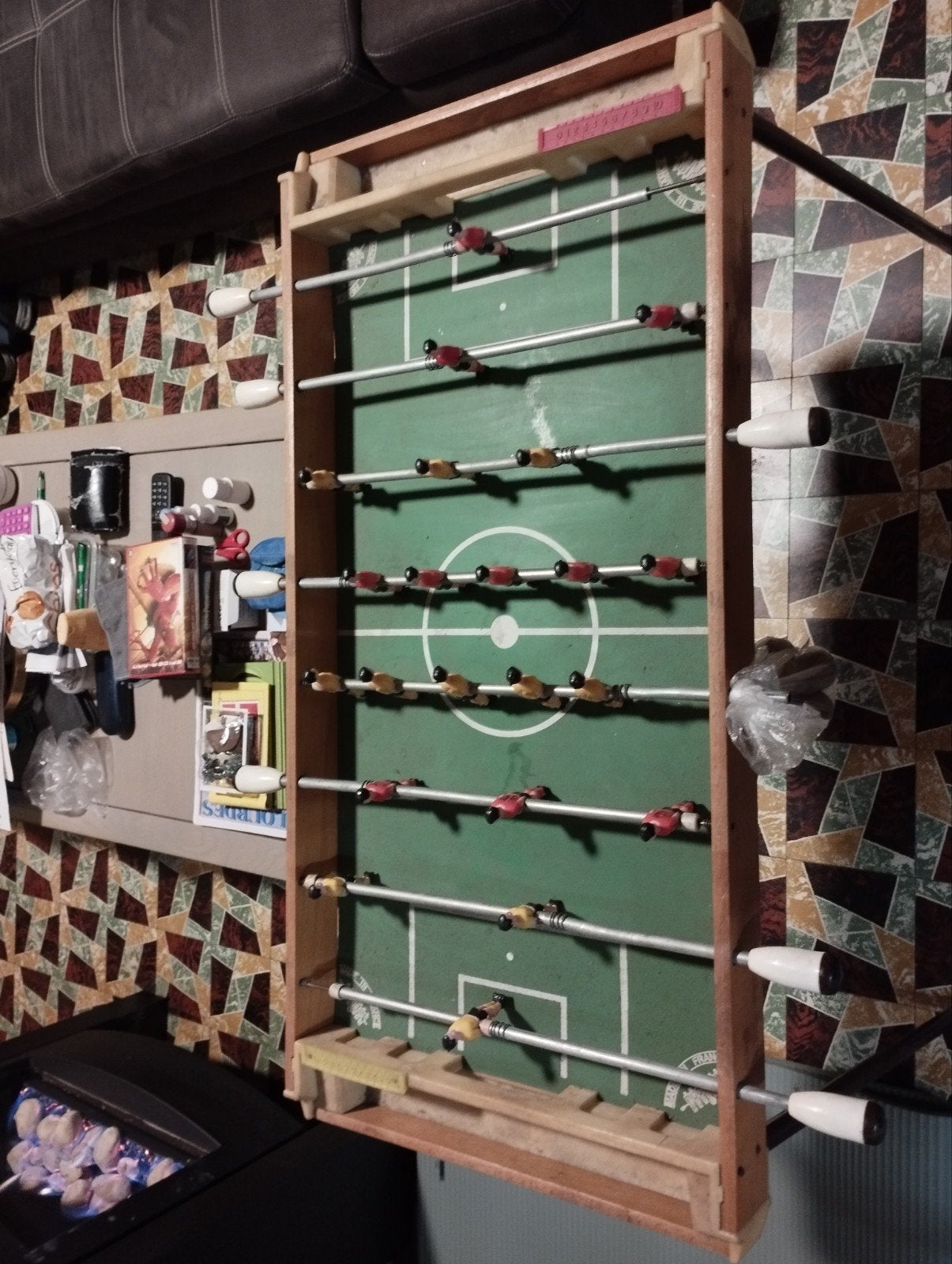 een voetbal tafel kleur verschillende kleuren, Ophalen