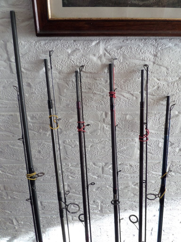 HENGELS TE KOOP, Watersport en Boten, Hengelsport | Algemeen, Ophalen, Zo goed als nieuw, Werphengel