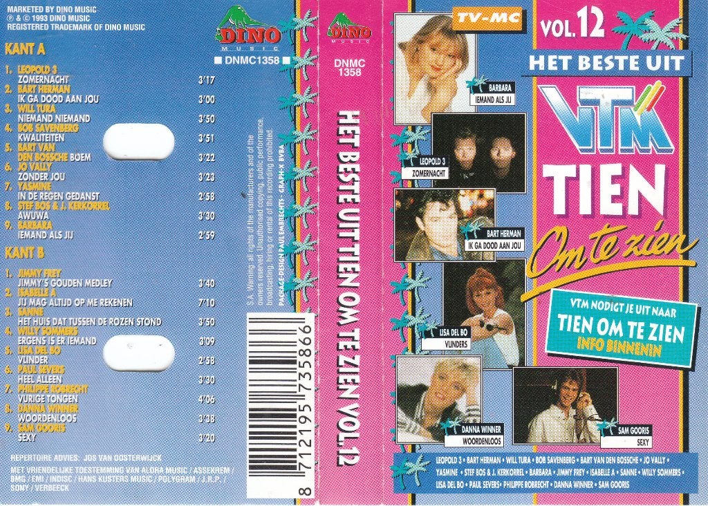 Het beste uit VTM tien om te zien vol. 12 op MC, CD & DVD, Cassettes audio, Envoi, En néerlandais, Originale