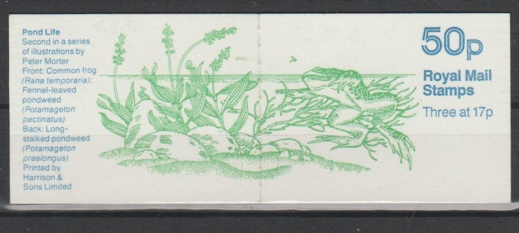GB 1986 Booklet SG FB33 Pond Life Kikker **, Verzenden, Postfris