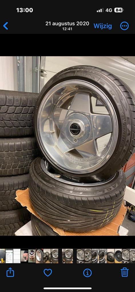 Borbet A. E3.0 4x100 chromé, Enlèvement, Comme neuf