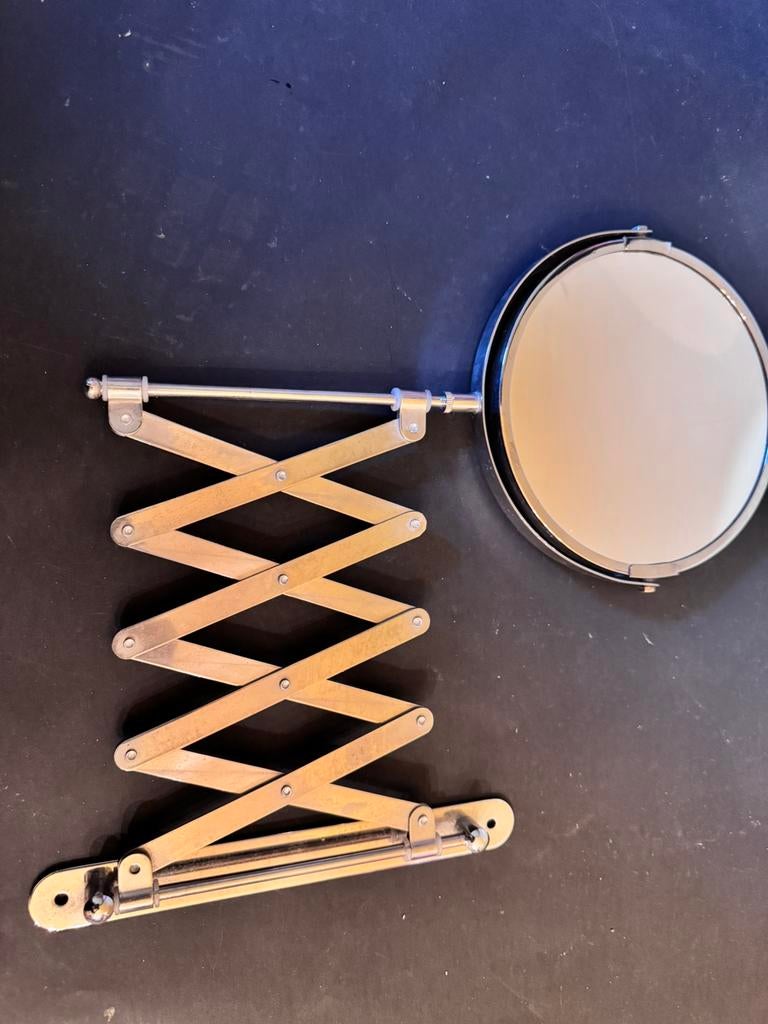 Retro make-up spiegel voor aan de wand, Antiek en Kunst, Ophalen of Verzenden