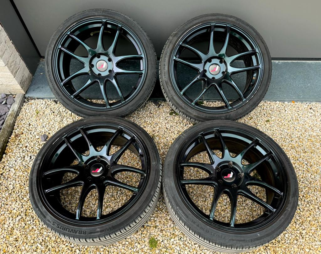 Japan Racing JR29 19 inch 5x112 Velgen Golf 7 GTI velgen, Auto-onderdelen, Gebruikt, Banden en Velgen, 235 mm, Personenwagen