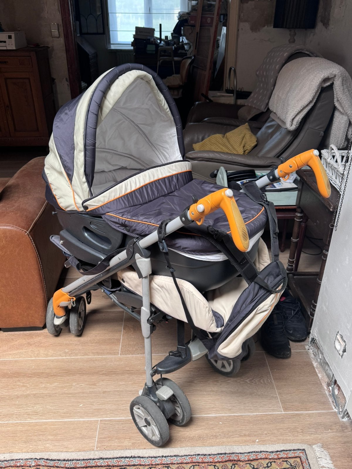 Kinderwagen, buggy en autostoel met isofix, Dieren en Toebehoren, Honden-accessoires, Gebruikt, Ophalen