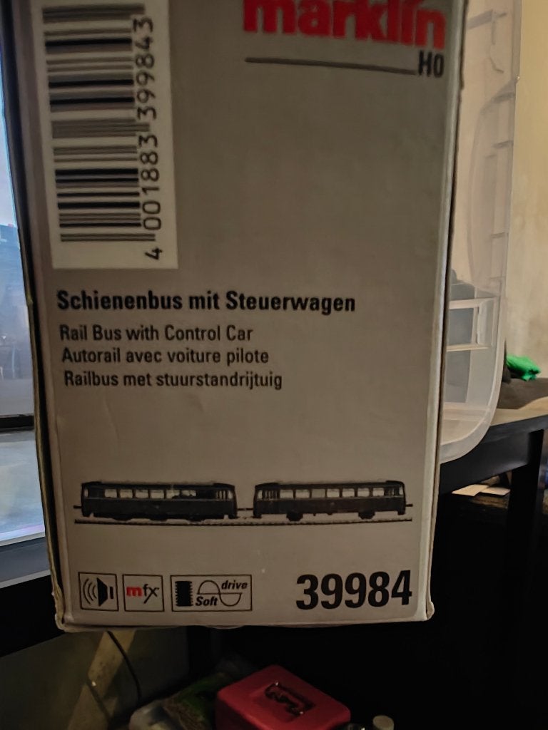 Marklin 39984 Schienenbus MFX, Wisselstroom, Treinset, Ophalen of Verzenden, Zo goed als nieuw