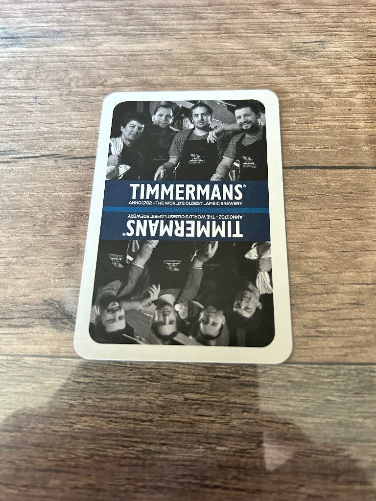 1 speelkaart brouwerij Timmermans itterbeek, Enlèvement ou Envoi, Neuf, Carte(s) à jouer