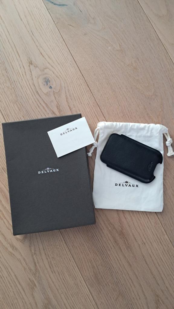 Delvaux telefoonhoesje, Overige merken, Zwart, Nieuw, Ophalen of Verzenden