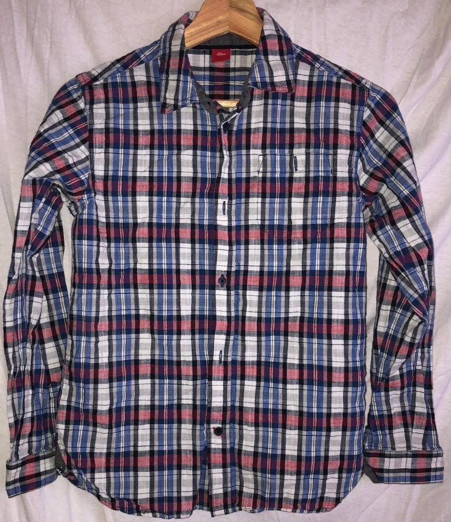 hemd geruit maat 152, Verzenden, Overhemd of Blouse, Zo goed als nieuw, Jongen