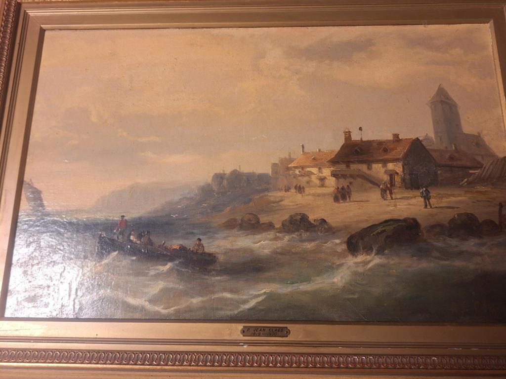Schilderij paul jean clays, Antiek en Kunst, Ophalen