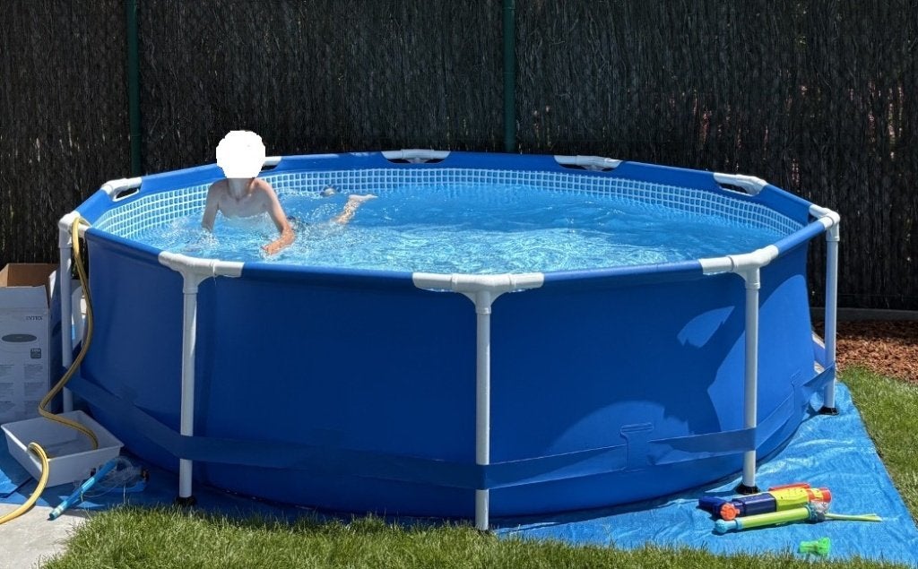 Zwembad Intex dia 3m, Tuin en Terras, Zwembaden, Gebruikt, Minder dan 80 cm, Rond, 300 cm of meer
