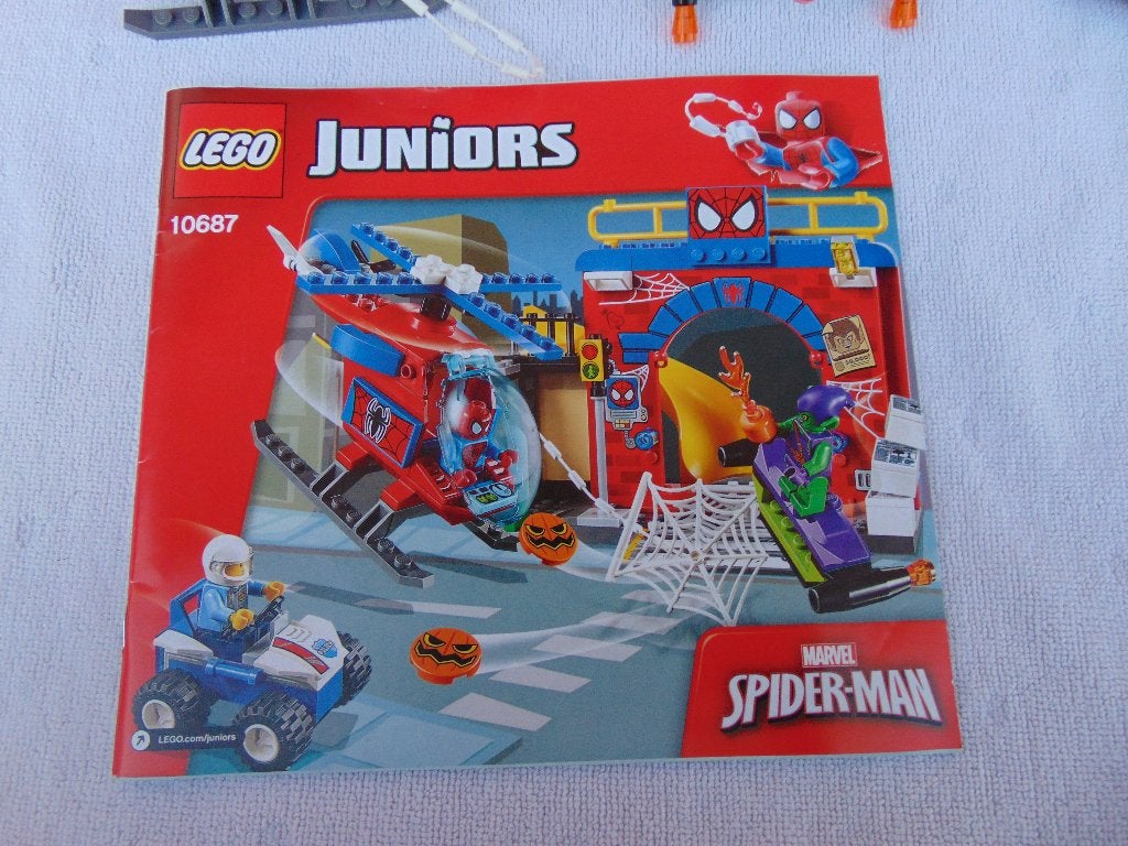 Lego Junior 10687 La cachette de Spider-Man, Lego, Ensemble complet, Comme neuf, Instructions incluses