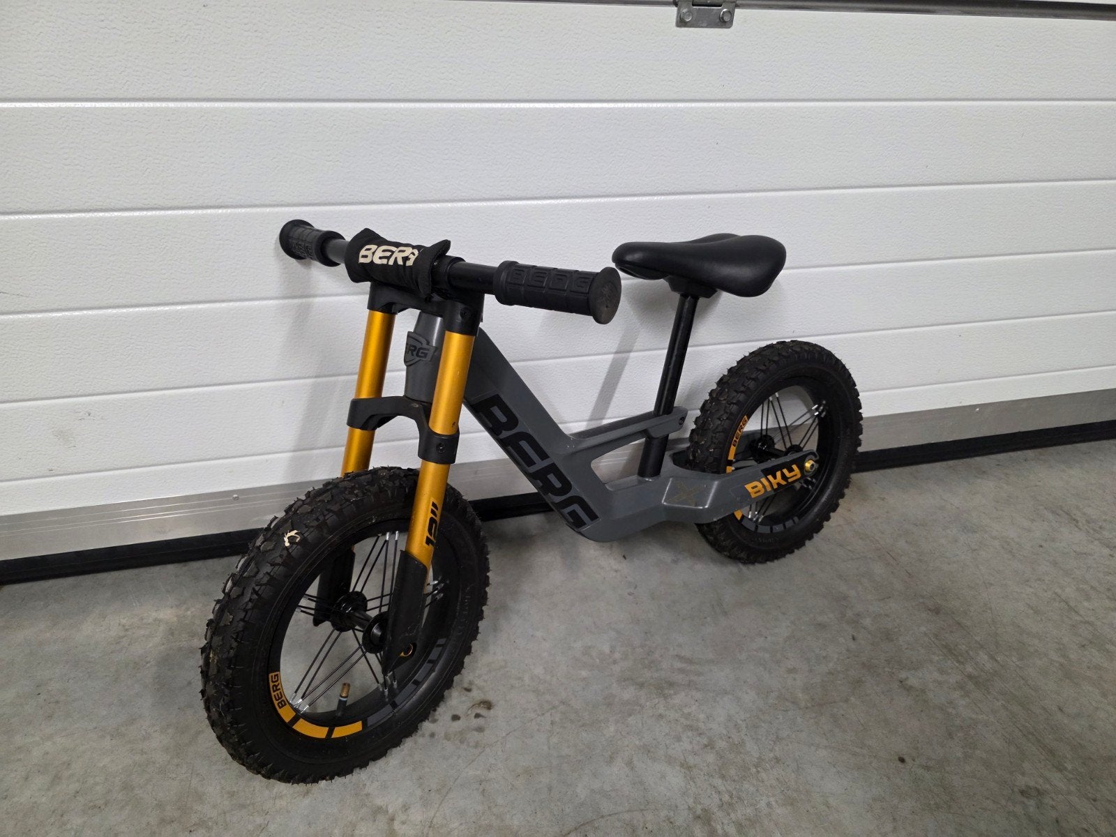 Berg loopfiets, Ophalen