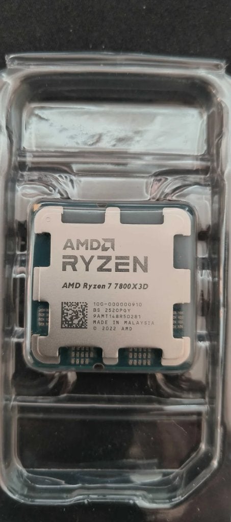 AMD Ryzen 7 7800x3D houder AM5, Computers en Software, Processors, Zo goed als nieuw, AMD Ryzen 7, 4 Ghz of meer, 8-core