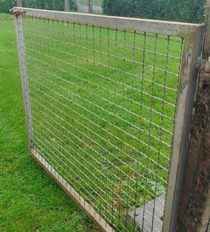 Zeer sterk hek 150cm breed tuinpoort 120cm hoog roestvrij, Enlèvement, Fer, Porte du jardin