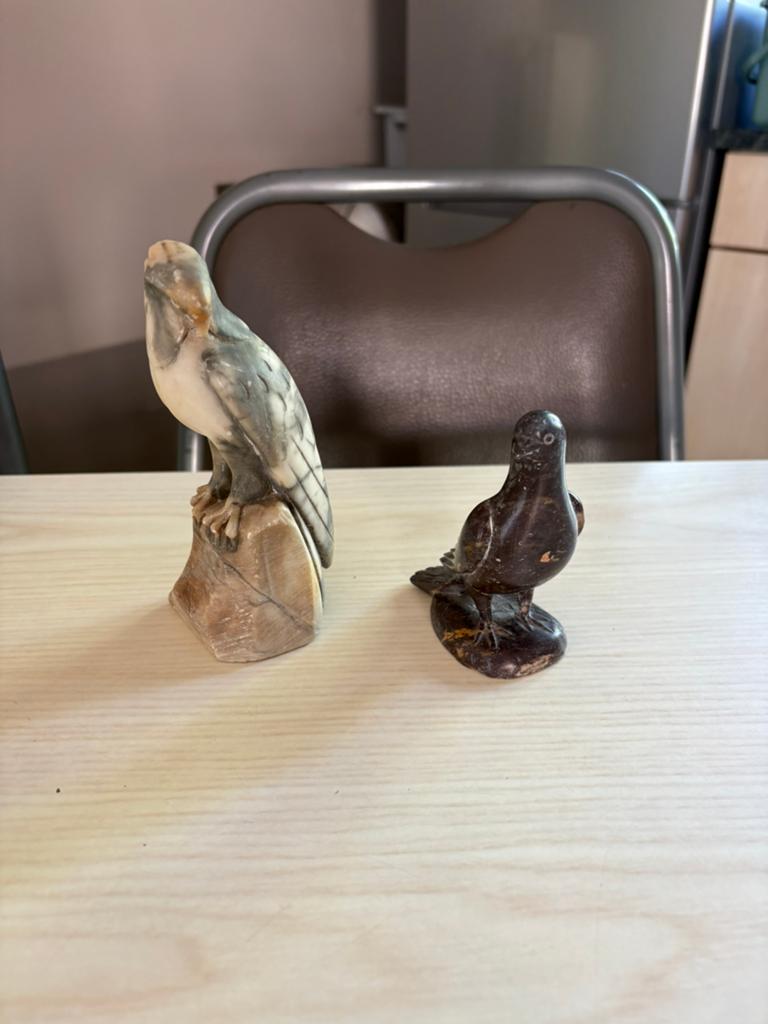 Oiseau et aigle en pierre, Enlèvement, Comme neuf, Oiseaux
