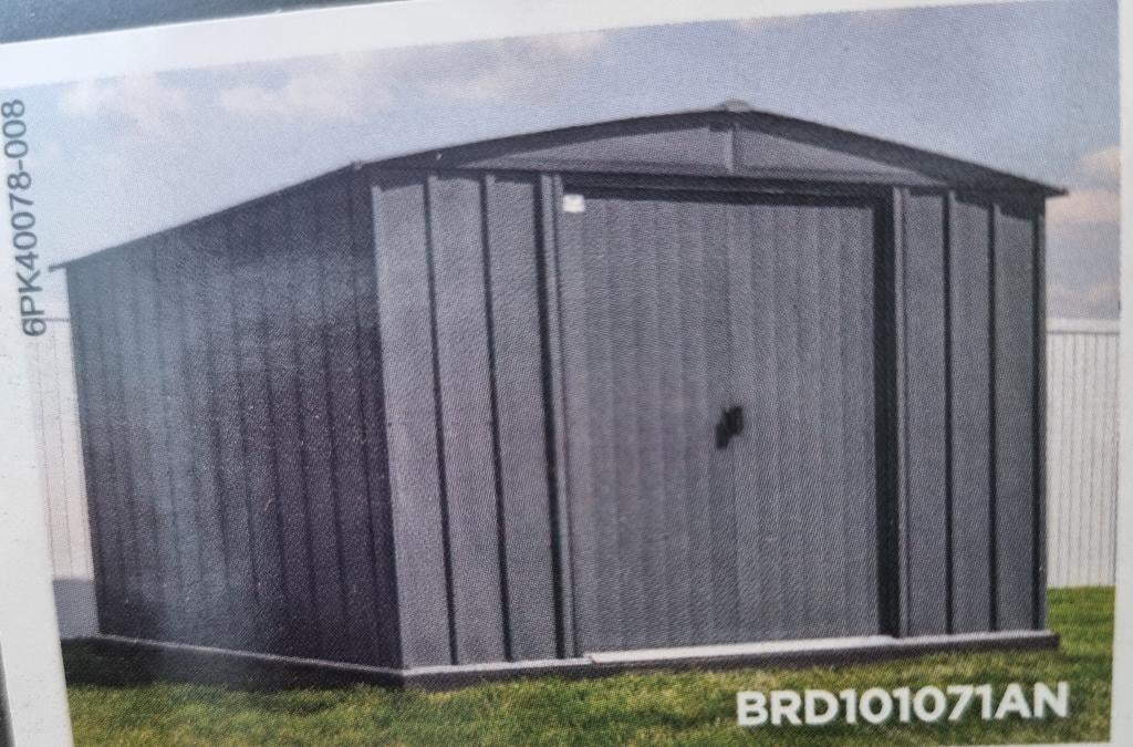 Abri jardin remise toles. Anthracite, Enlèvement, Neuf, Métal, Abri de jardin