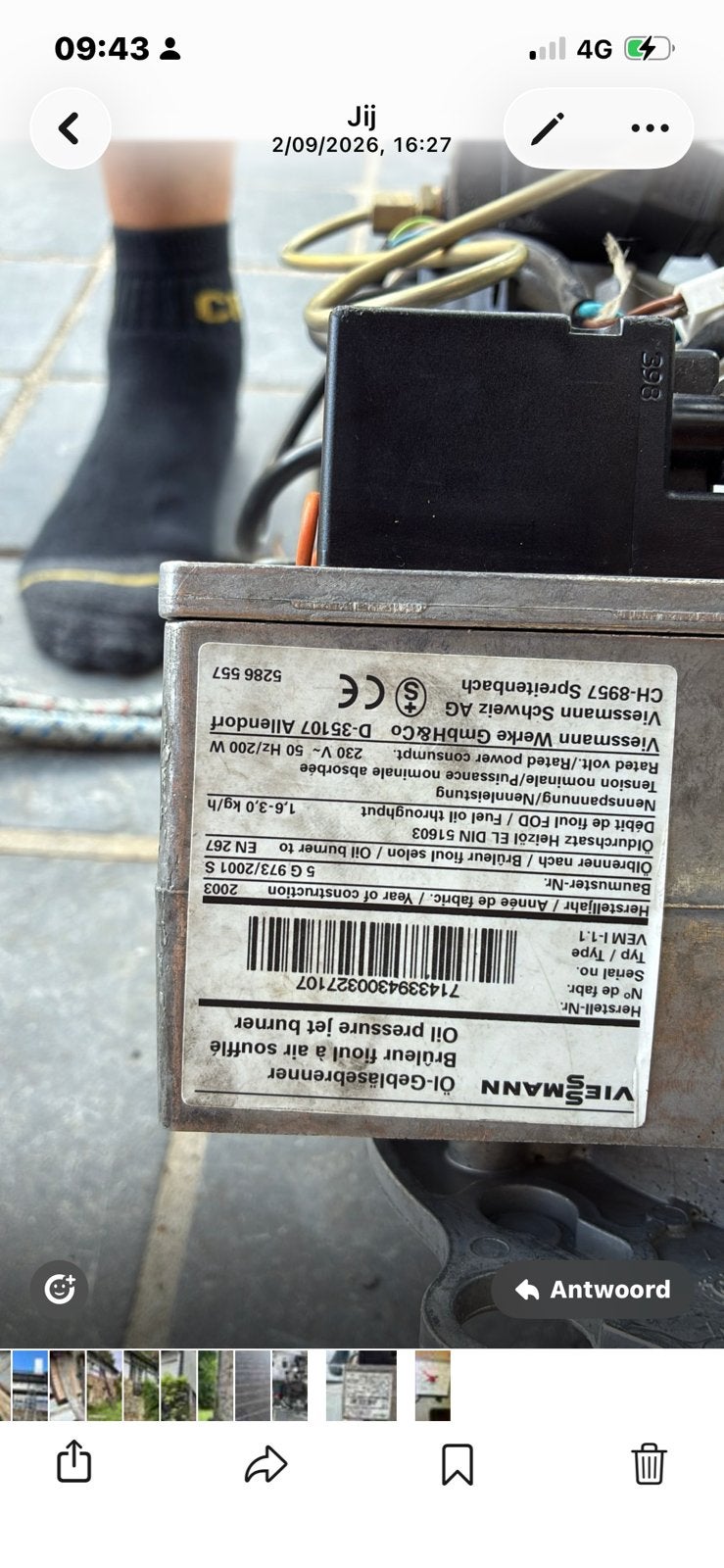 Viessmann Brander Mazout, Doe-het-zelf en Bouw, Ophalen, Gebruikt